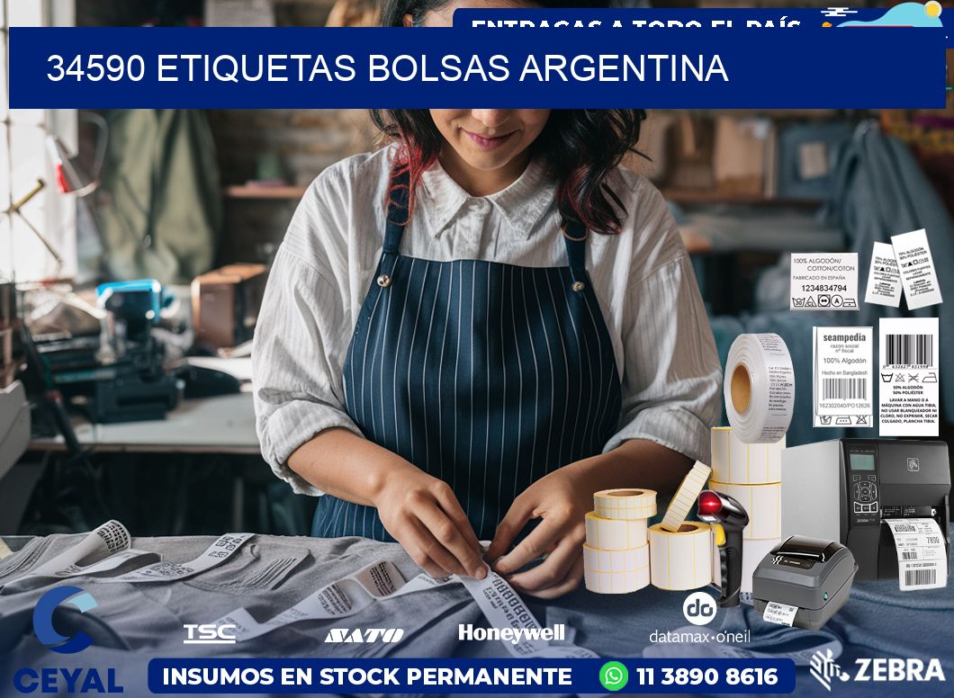 34590 ETIQUETAS BOLSAS ARGENTINA