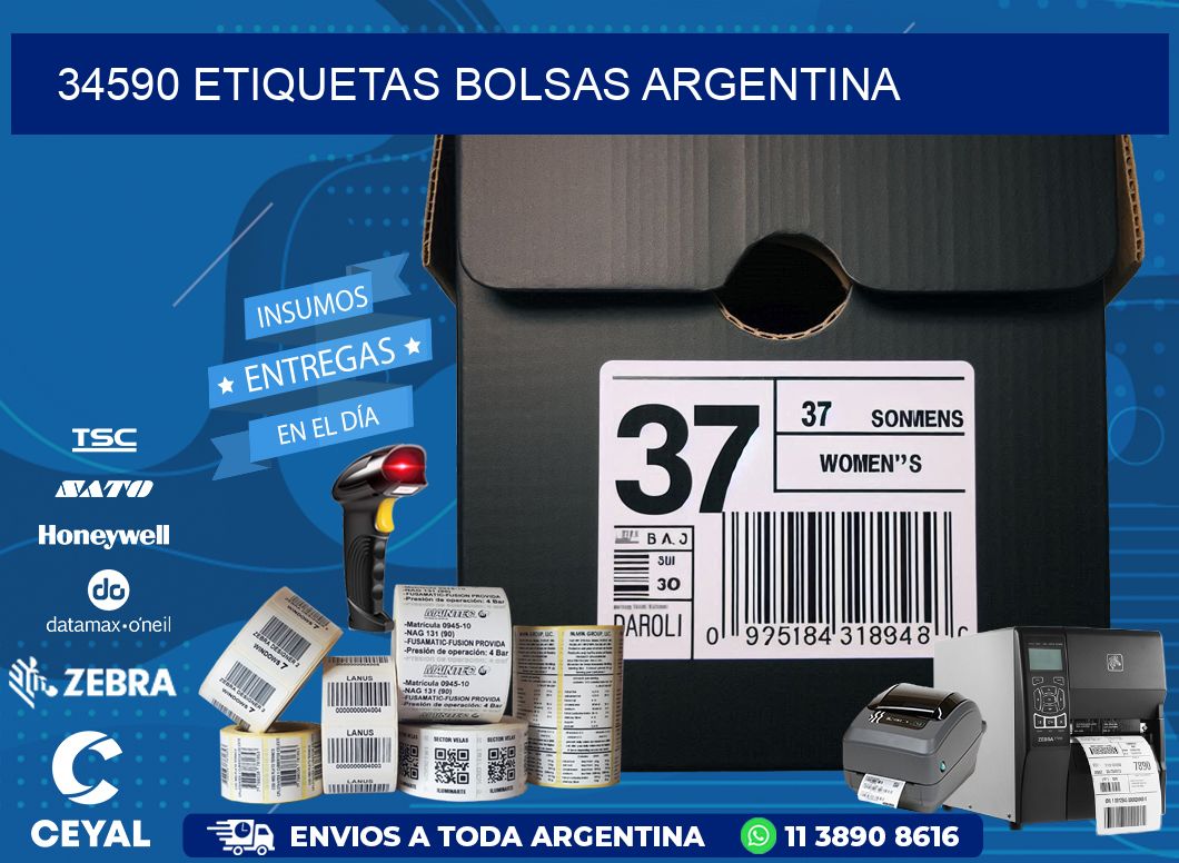 34590 ETIQUETAS BOLSAS ARGENTINA