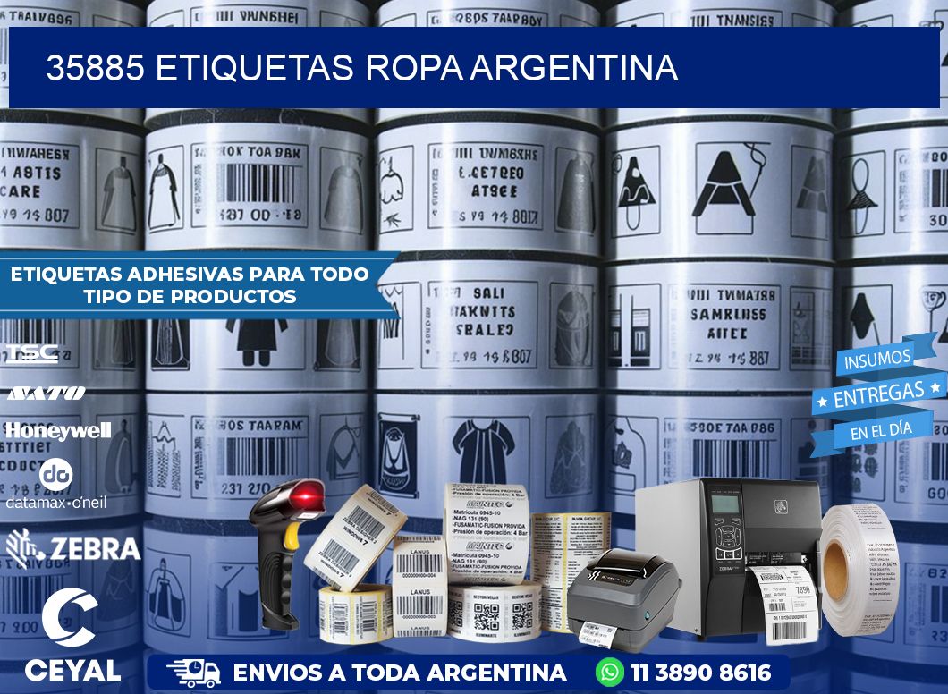 35885 ETIQUETAS ROPA ARGENTINA
