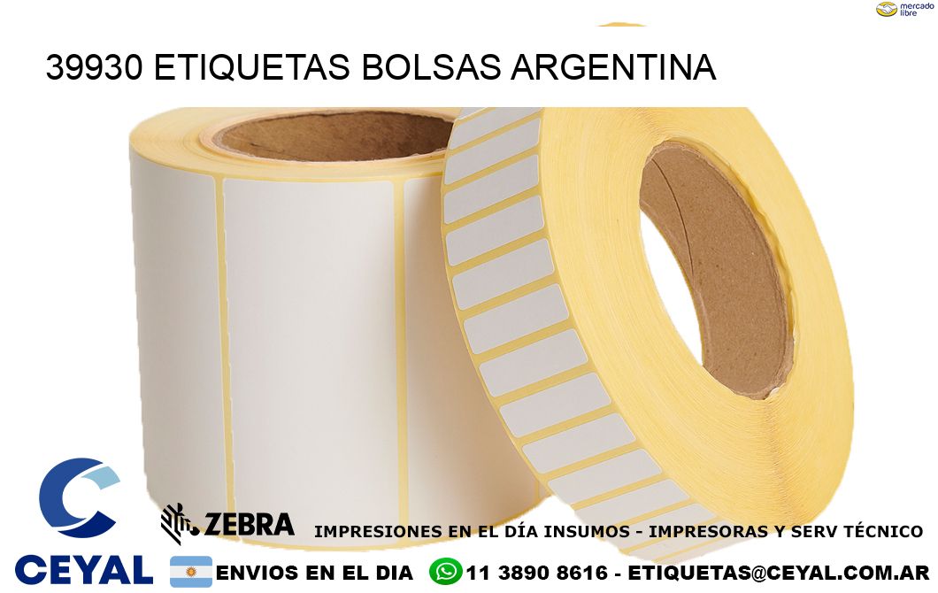 39930 ETIQUETAS BOLSAS ARGENTINA