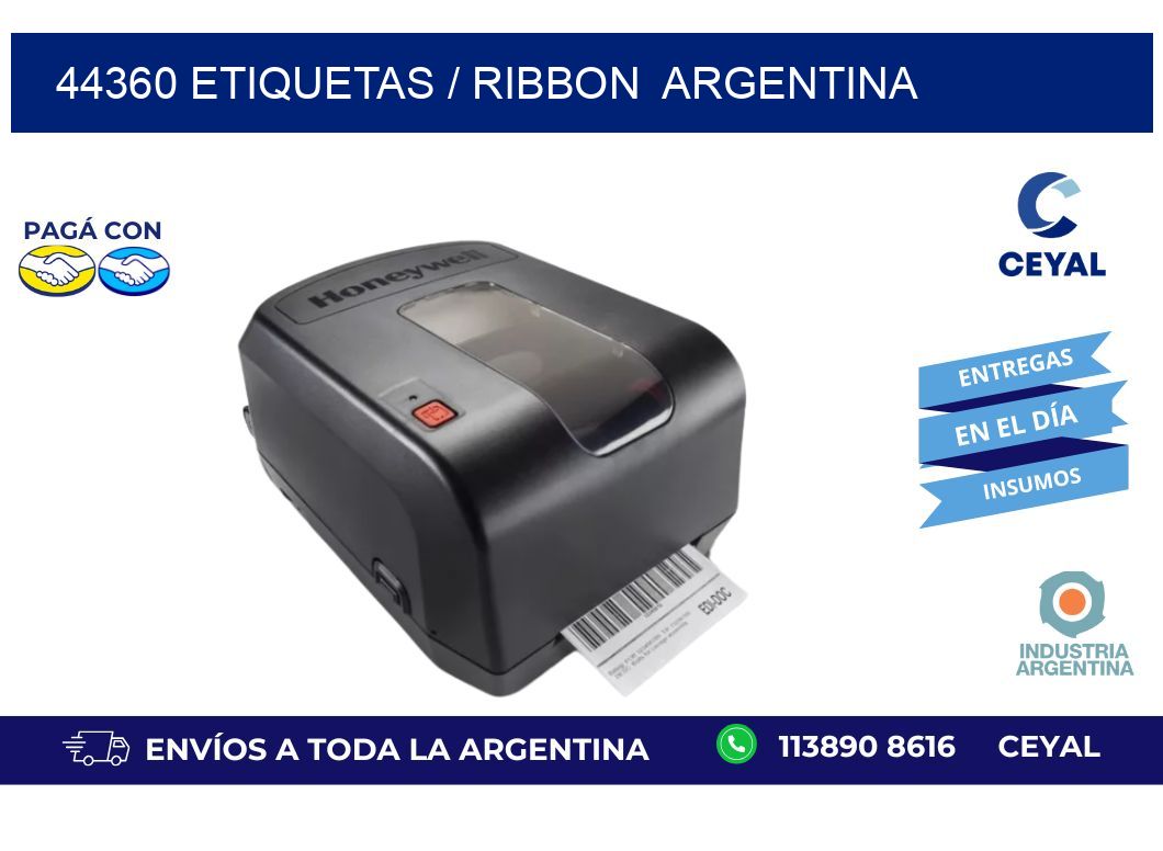 44360 ETIQUETAS / RIBBON  ARGENTINA