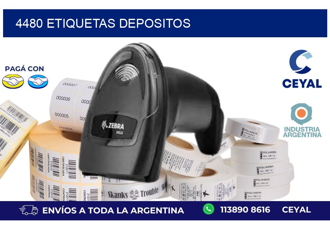 4480 ETIQUETAS DEPOSITOS