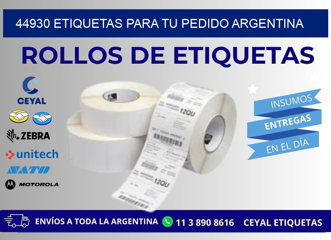 44930 ETIQUETAS PARA TU PEDIDO ARGENTINA