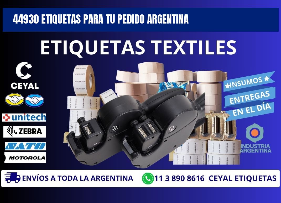 44930 ETIQUETAS PARA TU PEDIDO ARGENTINA