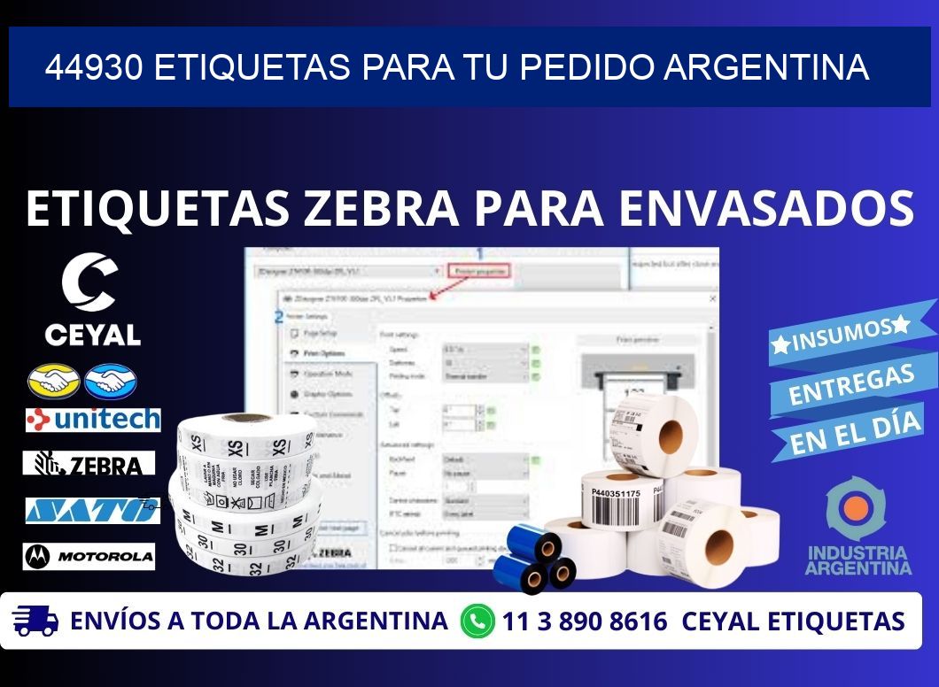 44930 ETIQUETAS PARA TU PEDIDO ARGENTINA
