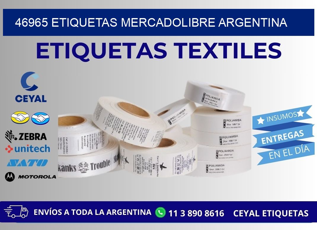46965 ETIQUETAS MERCADOLIBRE ARGENTINA