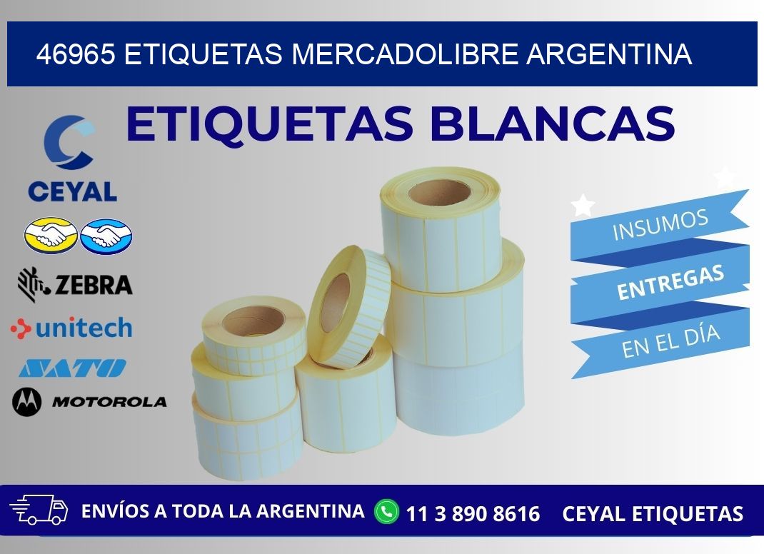 46965 ETIQUETAS MERCADOLIBRE ARGENTINA