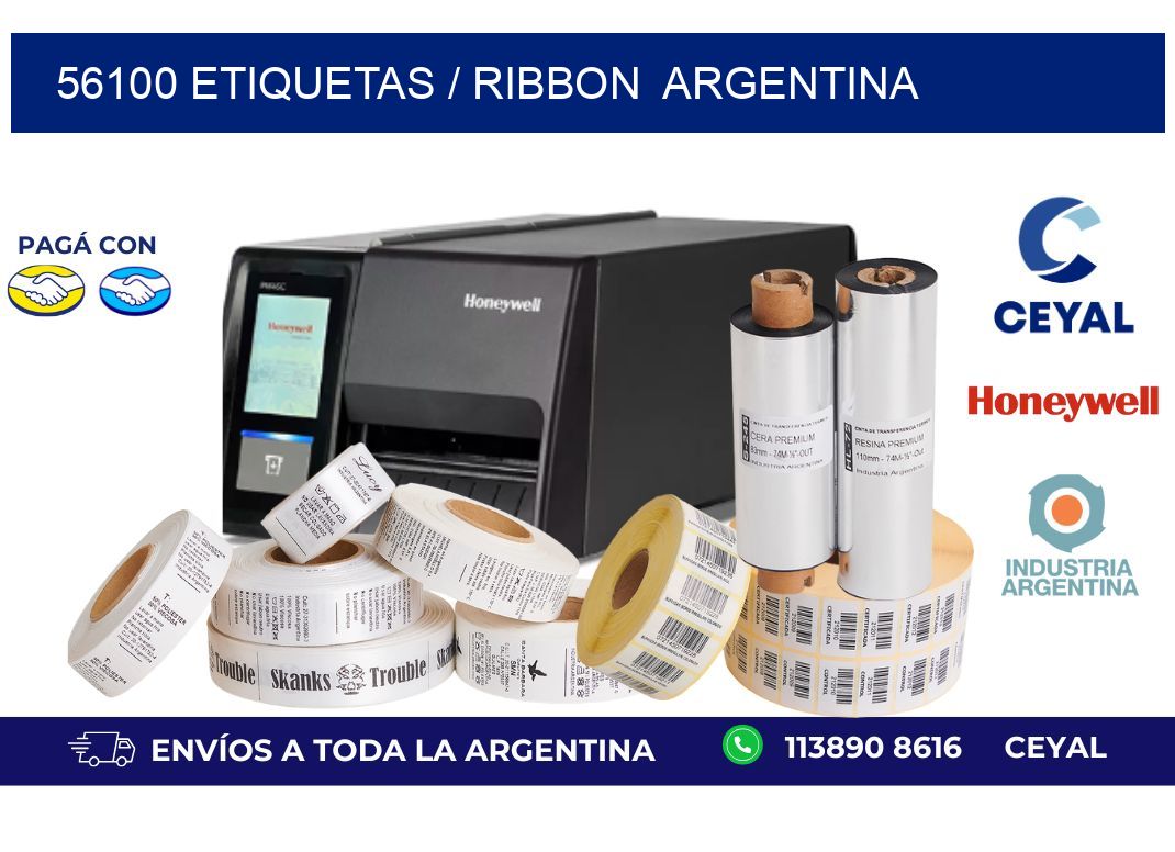 56100 ETIQUETAS / RIBBON  ARGENTINA