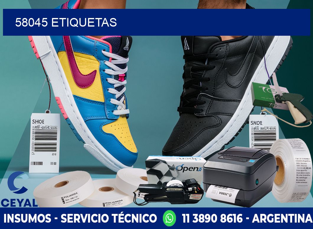 58045 ETIQUETAS