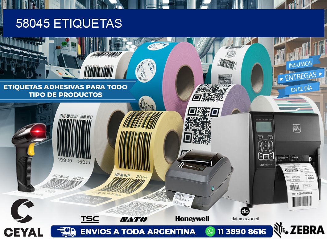 58045 ETIQUETAS