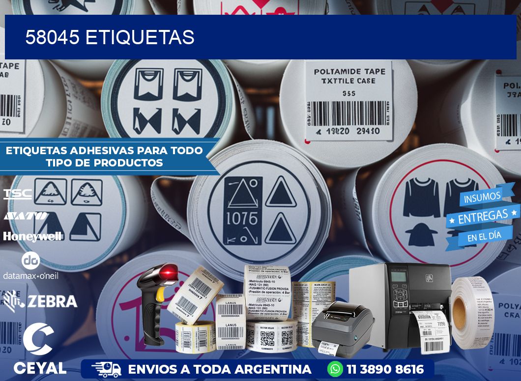 58045 ETIQUETAS