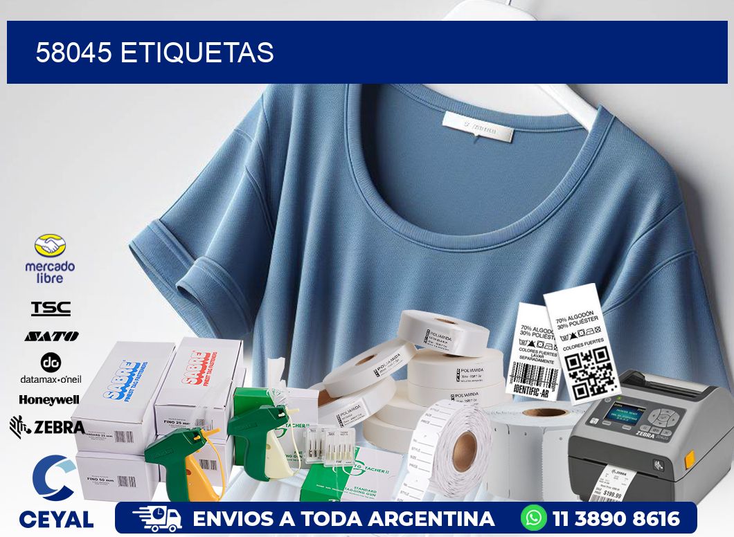 58045 ETIQUETAS