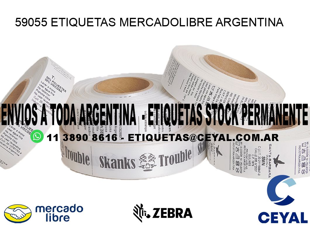 59055 ETIQUETAS MERCADOLIBRE ARGENTINA