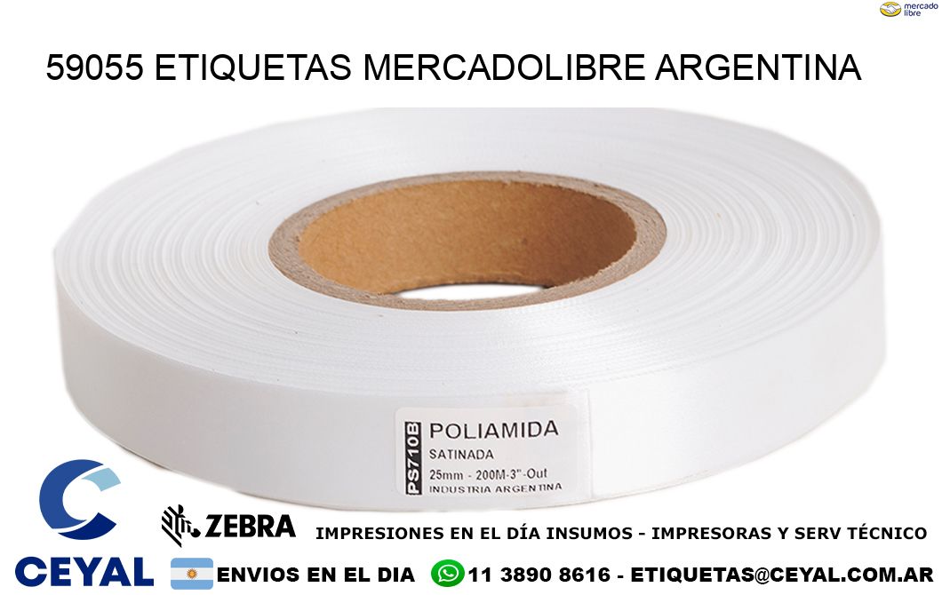 59055 ETIQUETAS MERCADOLIBRE ARGENTINA