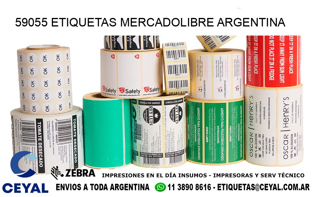 59055 ETIQUETAS MERCADOLIBRE ARGENTINA