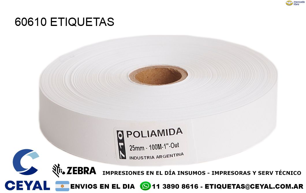 60610 ETIQUETAS