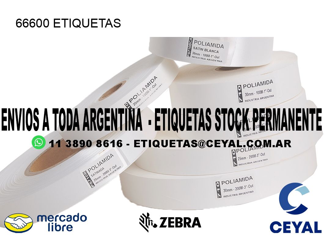 66600 ETIQUETAS