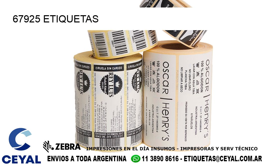 67925 ETIQUETAS