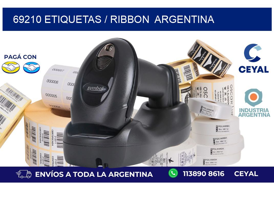 69210 ETIQUETAS / RIBBON ARGENTINA