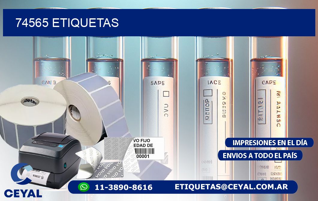 74565 ETIQUETAS