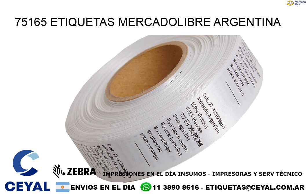 75165 ETIQUETAS MERCADOLIBRE ARGENTINA