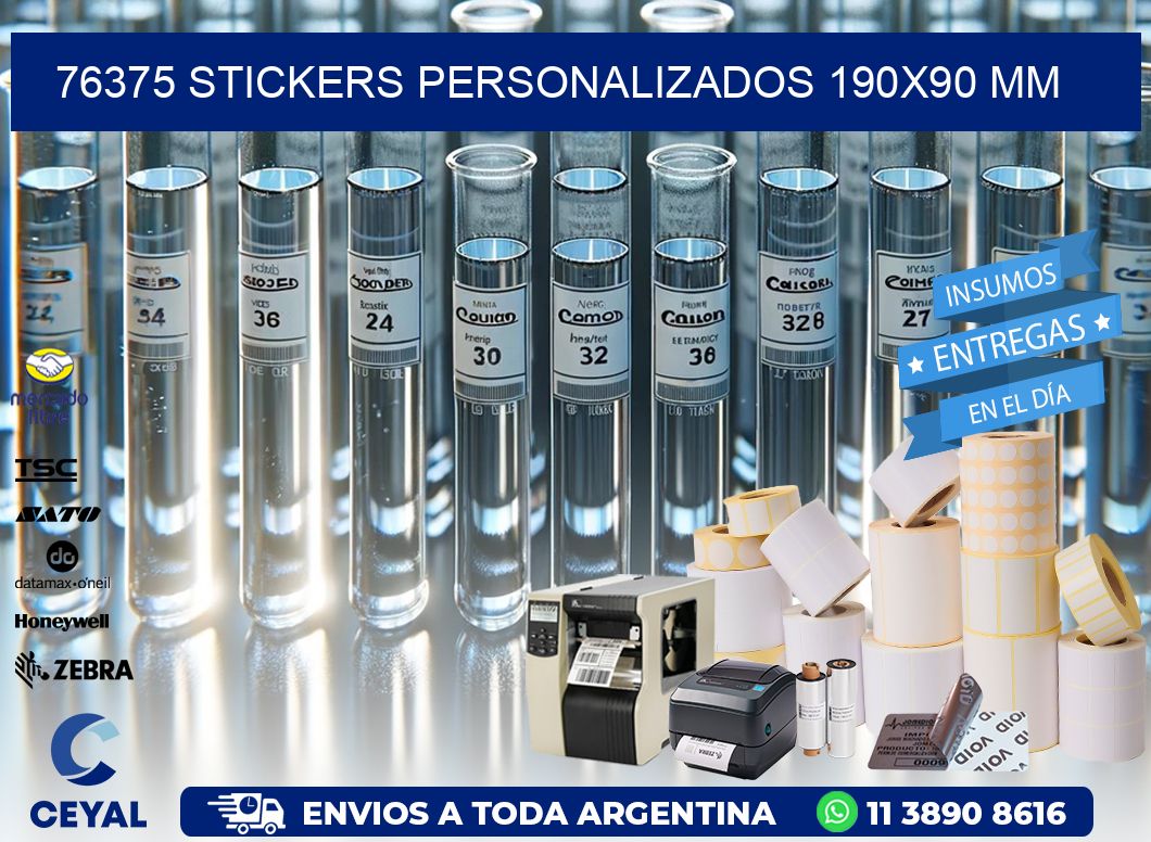76375 STICKERS PERSONALIZADOS 190×90 mm
