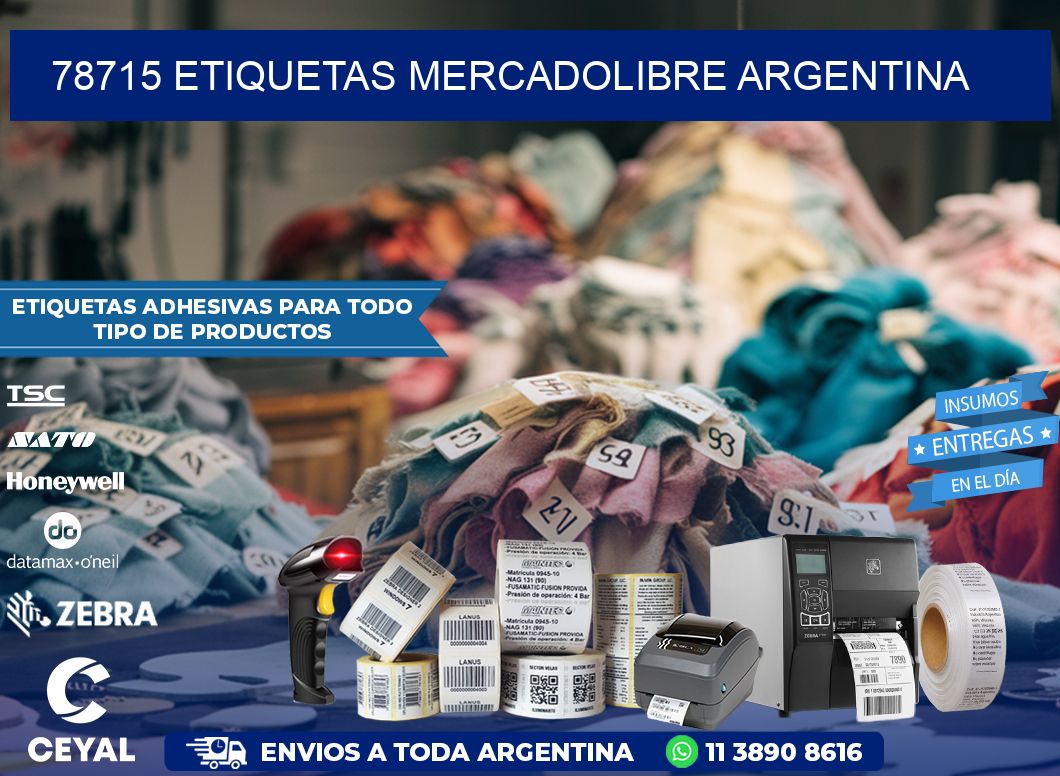 78715 ETIQUETAS MERCADOLIBRE ARGENTINA