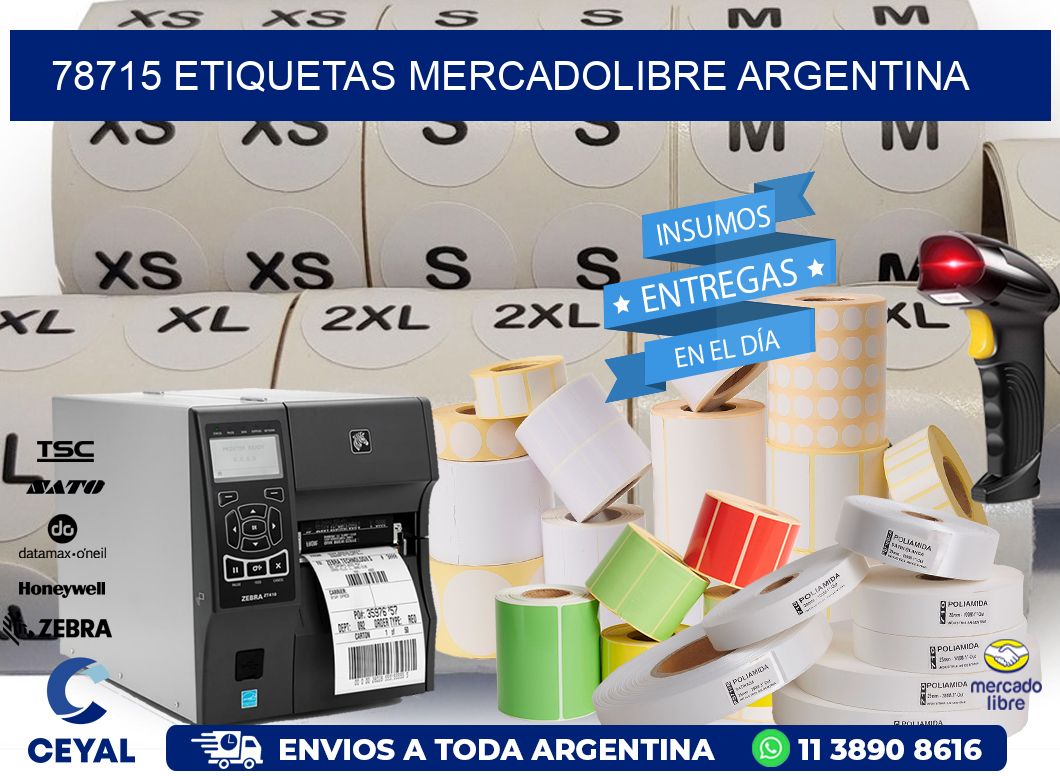 78715 ETIQUETAS MERCADOLIBRE ARGENTINA