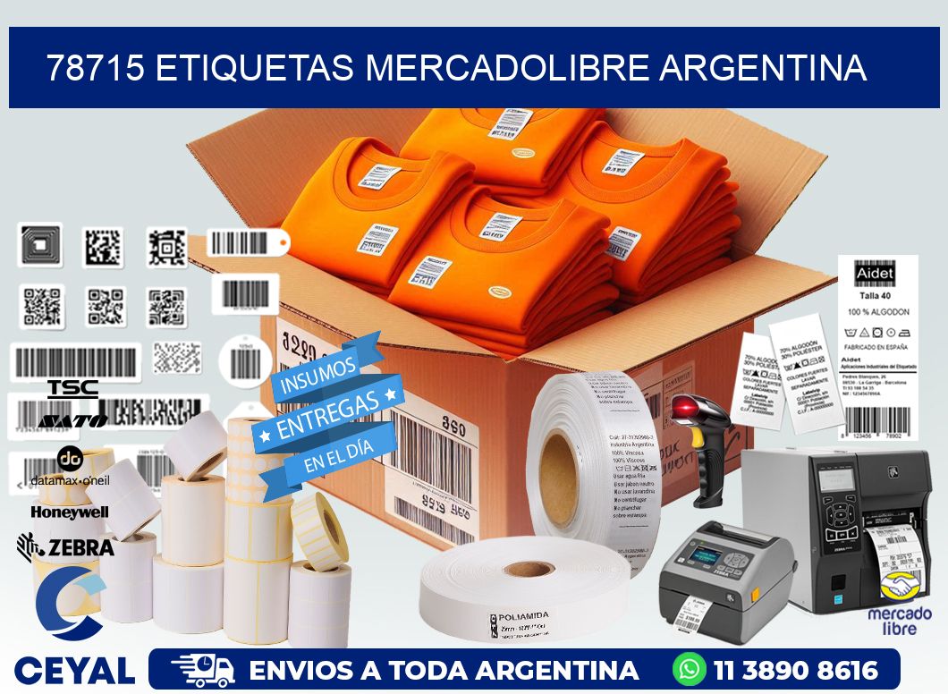 78715 ETIQUETAS MERCADOLIBRE ARGENTINA