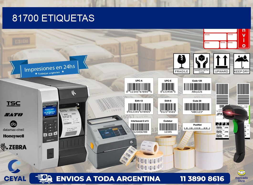 81700 ETIQUETAS