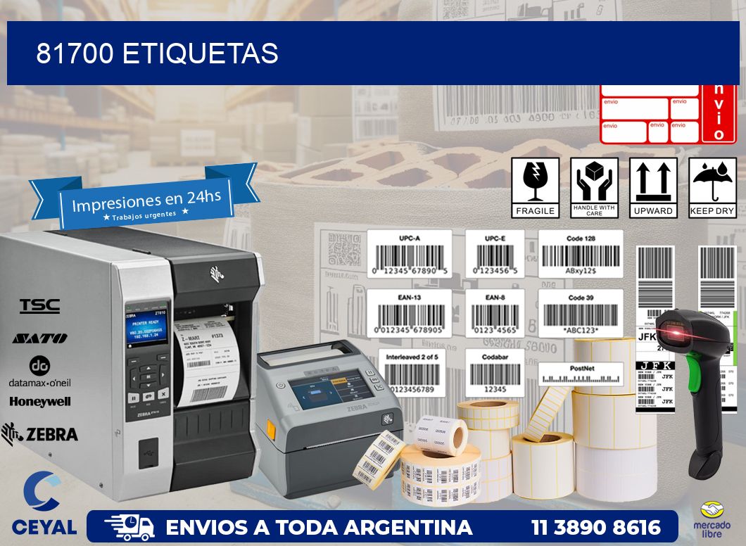 81700 ETIQUETAS
