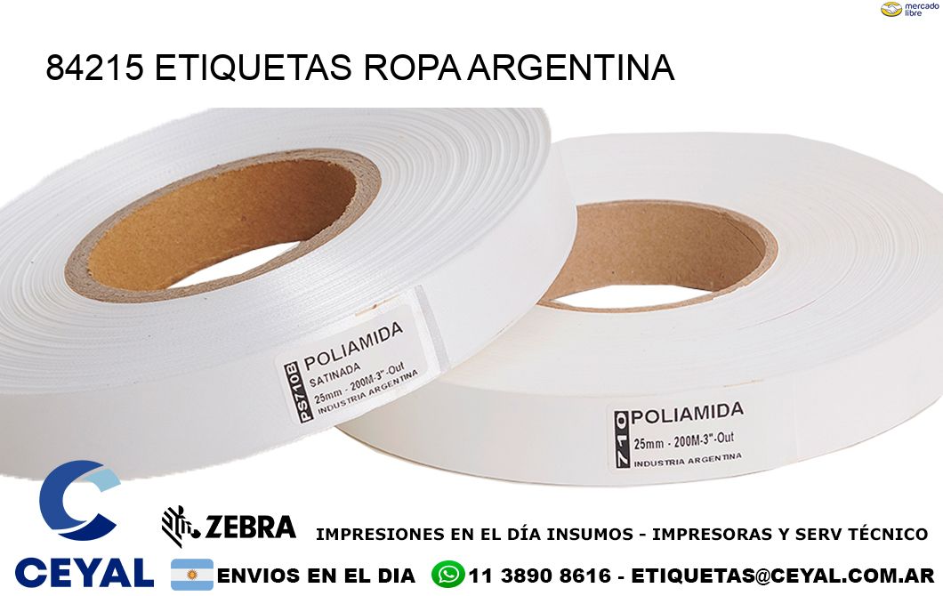 84215 ETIQUETAS ROPA ARGENTINA