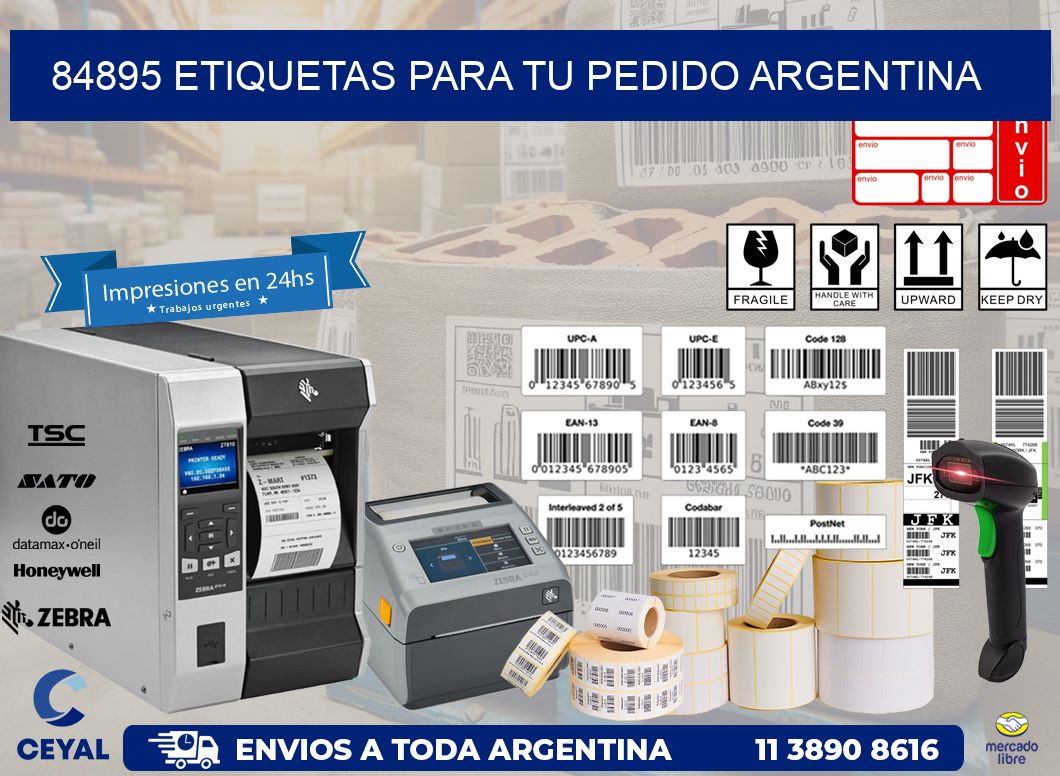 84895 ETIQUETAS PARA TU PEDIDO ARGENTINA