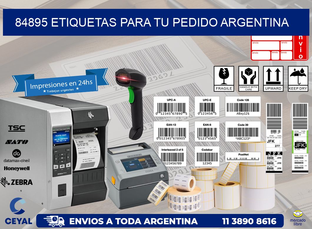 84895 ETIQUETAS PARA TU PEDIDO ARGENTINA