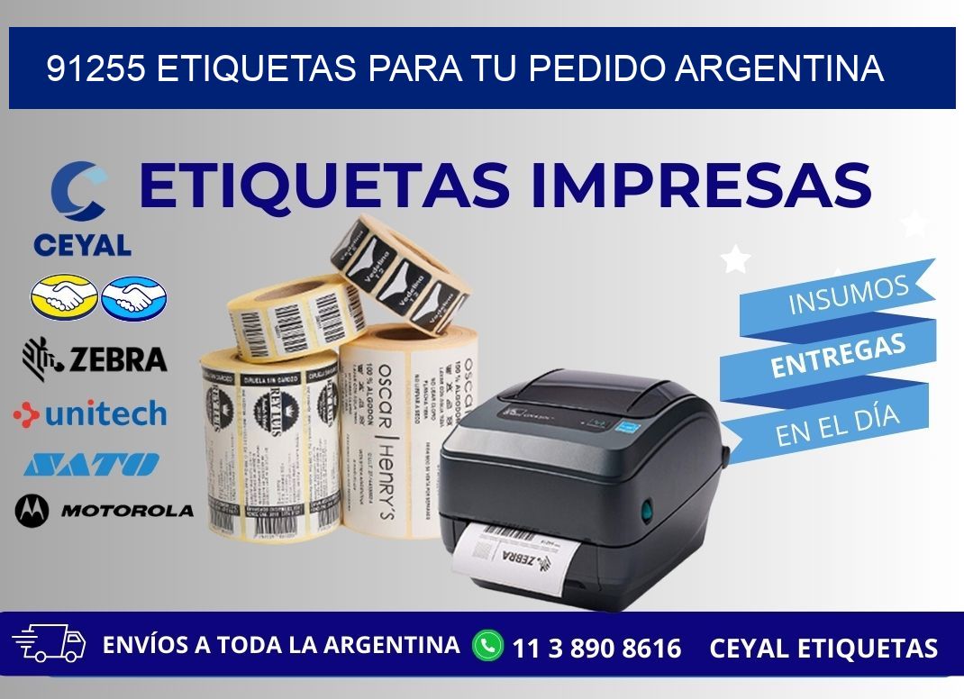 91255 ETIQUETAS PARA TU PEDIDO ARGENTINA