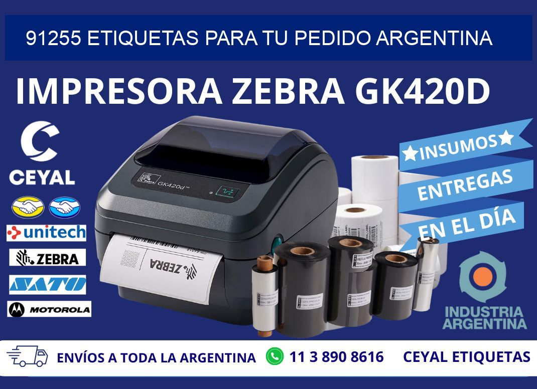 91255 ETIQUETAS PARA TU PEDIDO ARGENTINA