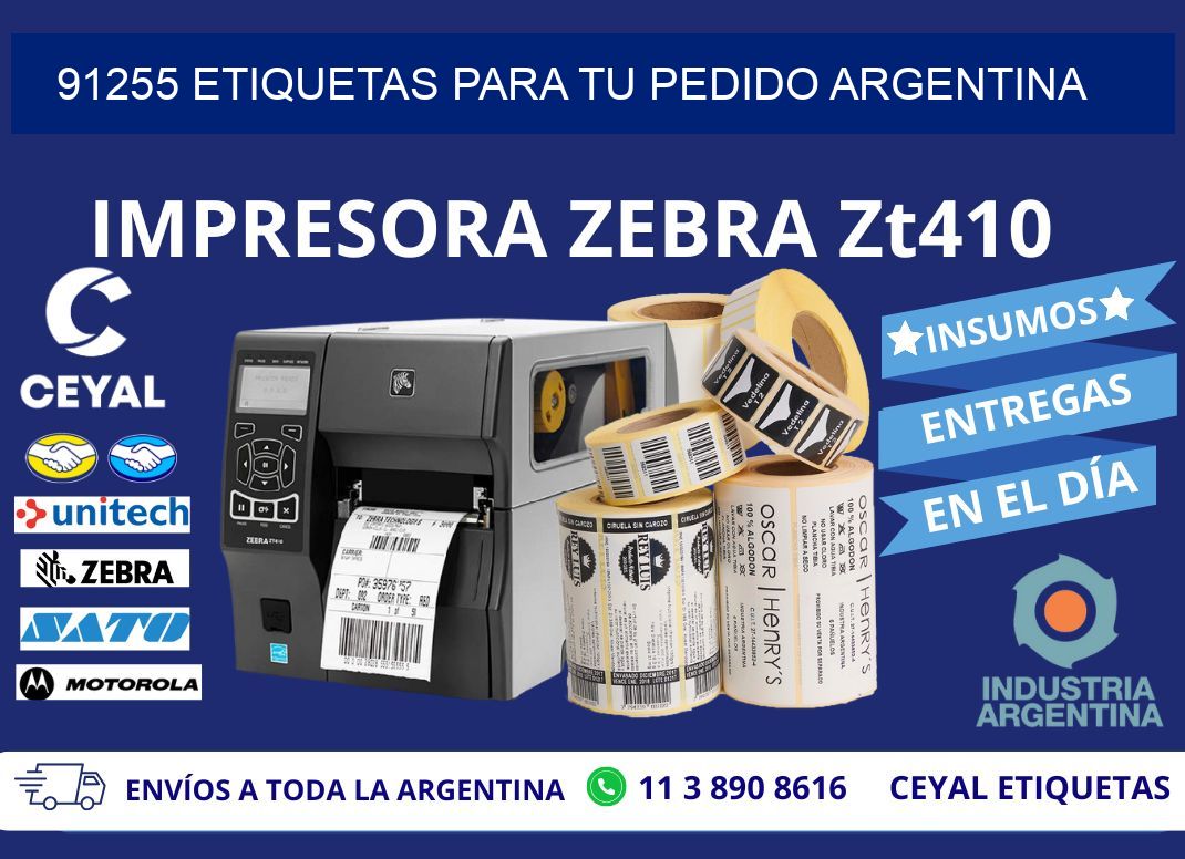 91255 ETIQUETAS PARA TU PEDIDO ARGENTINA