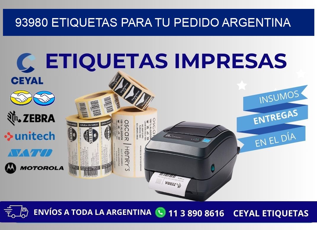 93980 ETIQUETAS PARA TU PEDIDO ARGENTINA