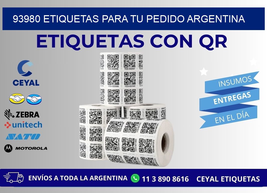 93980 ETIQUETAS PARA TU PEDIDO ARGENTINA