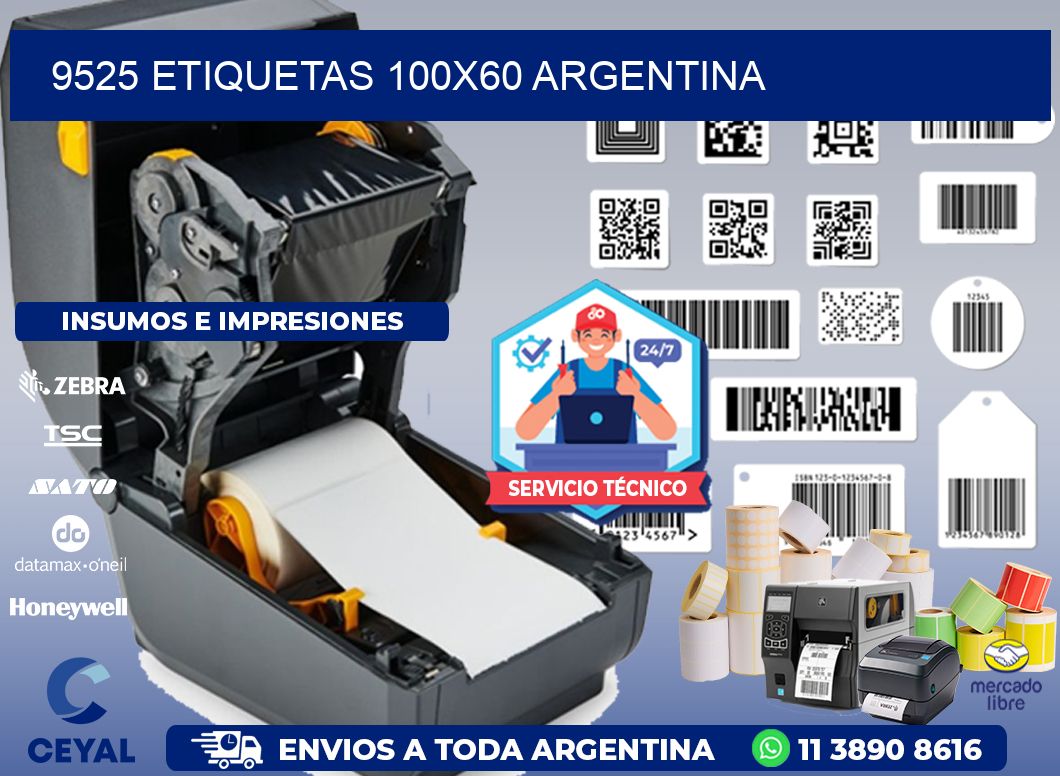 9525 ETIQUETAS 100x60 argentina