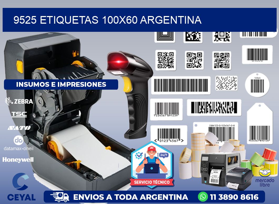 9525 ETIQUETAS 100x60 argentina