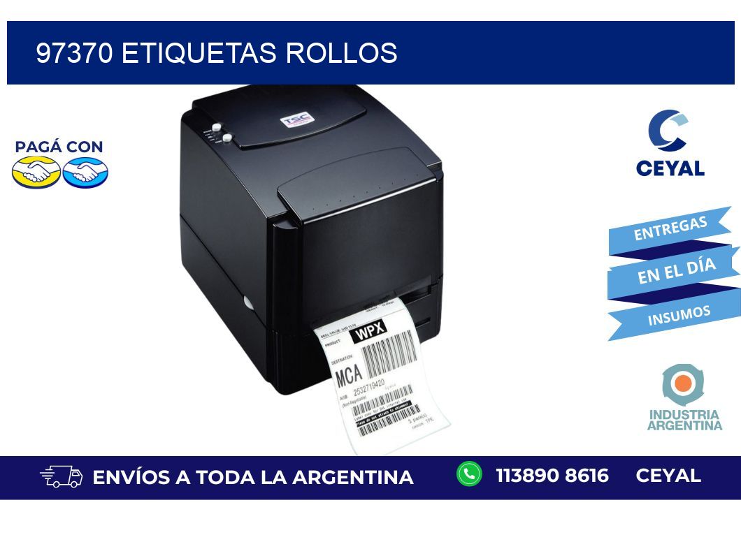 97370 ETIQUETAS ROLLOS