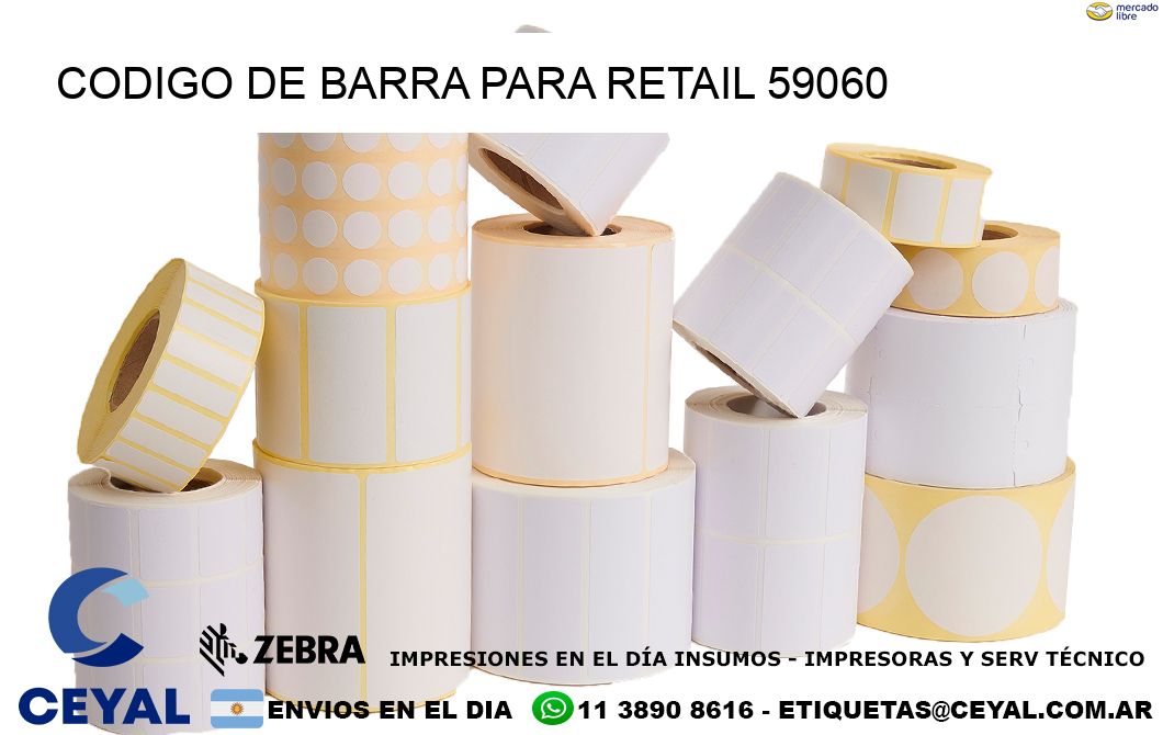 CODIGO DE BARRA PARA RETAIL 59060
