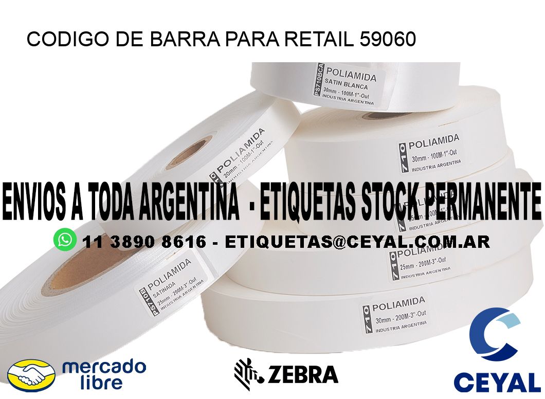 CODIGO DE BARRA PARA RETAIL 59060