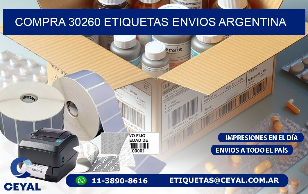 COMPRA 30260 ETIQUETAS ENVIOS ARGENTINA