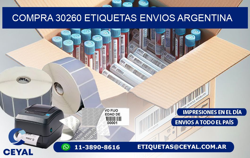 COMPRA 30260 ETIQUETAS ENVIOS ARGENTINA