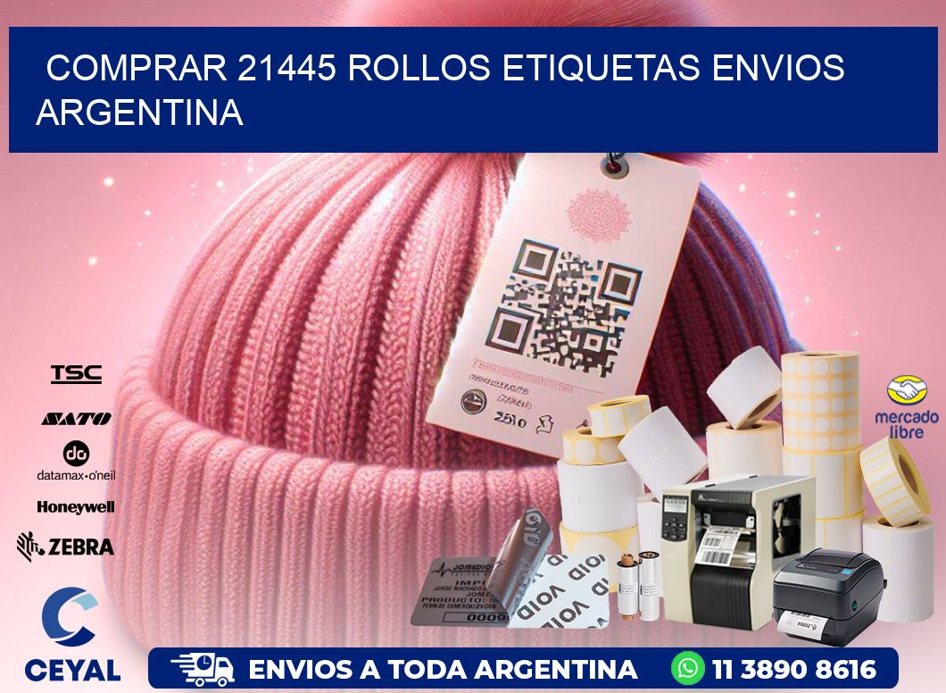COMPRAR 21445 ROLLOS ETIQUETAS ENVIOS ARGENTINA