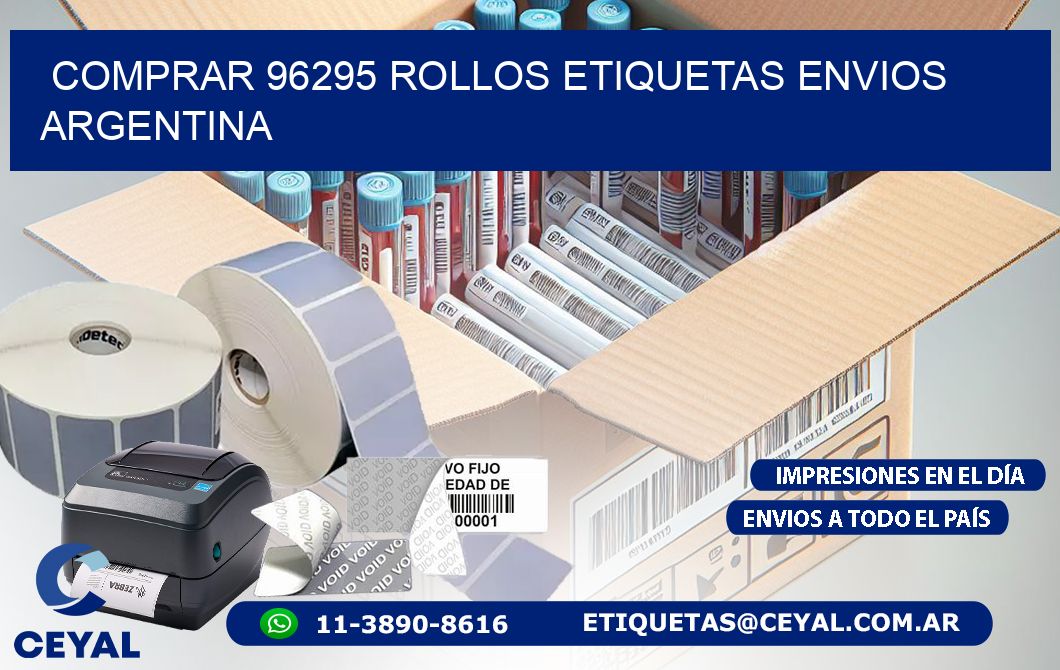 COMPRAR 96295 ROLLOS ETIQUETAS ENVIOS ARGENTINA
