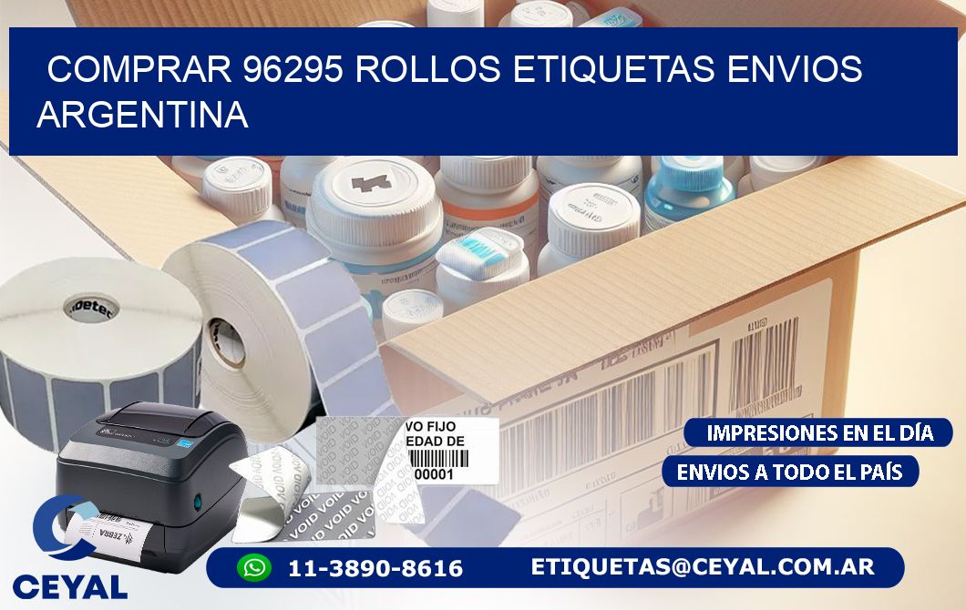COMPRAR 96295 ROLLOS ETIQUETAS ENVIOS ARGENTINA