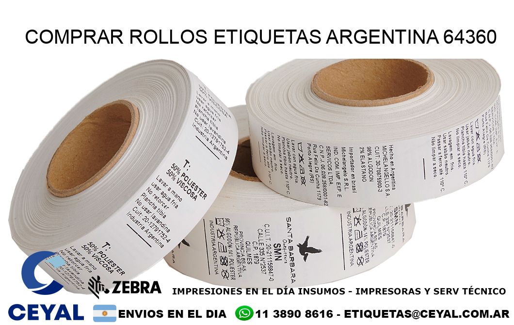 COMPRAR ROLLOS ETIQUETAS ARGENTINA 64360